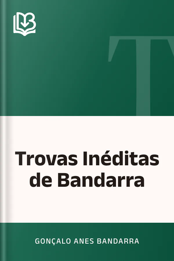 Trovas Inéditas de Bandarra de Gonçalo Anes Bandarra, capa do livro