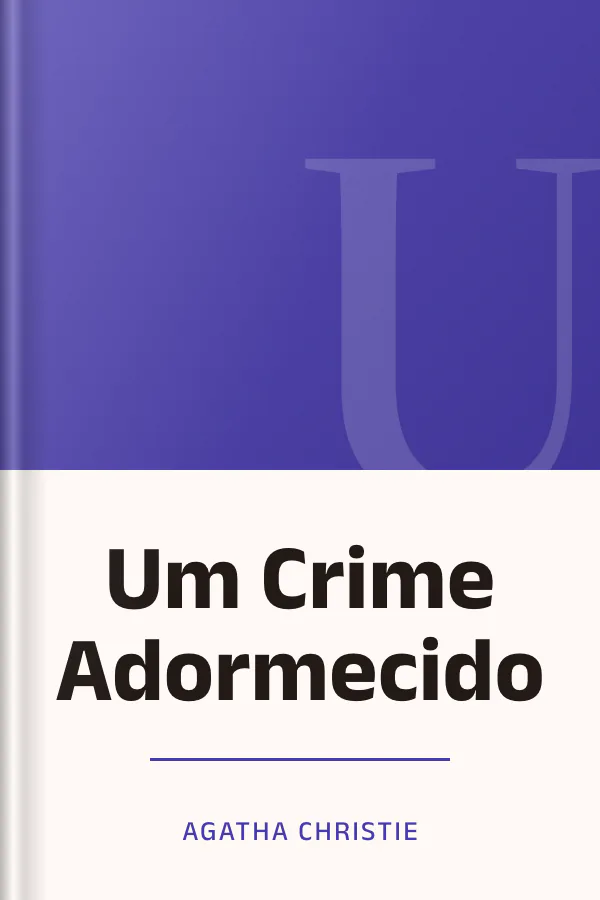 Um Crime Adormecido de Agatha Christie, capa do livro