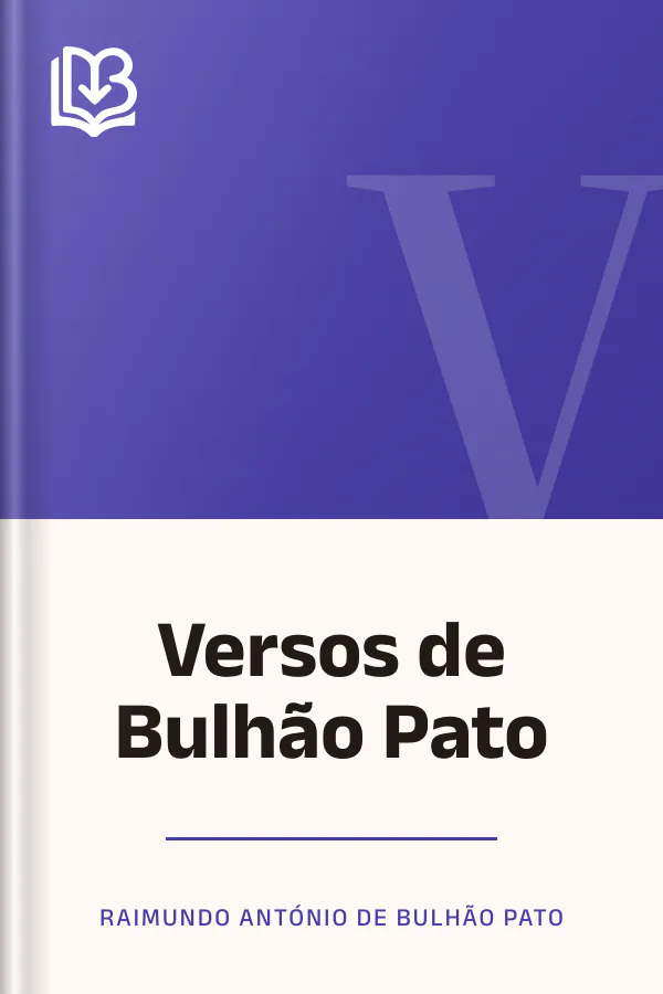 Versos de Bulhão Pato de Raimundo António de Bulhão Pato, capa do livro