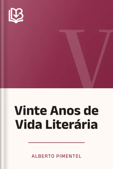 Vinte Anos de Vida Literária de Alberto Pimentel, capa do livro