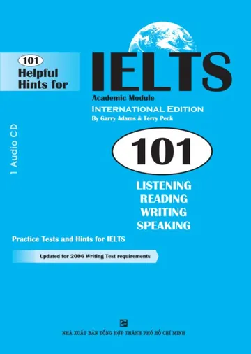 101 Helpful Hints for IELTS, বইয়ের প্রচ্ছদ
