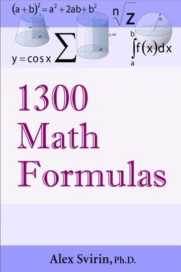 1300 Math Formulas লেখক Alex Svirin, বইয়ের প্রচ্ছদ