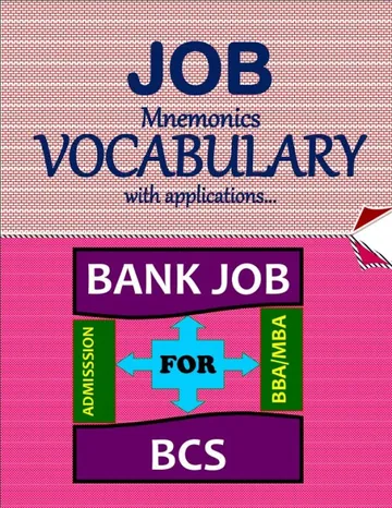 Job Mnemonics Vocabulary With Application- Bank Jon Preparation Book, বইয়ের প্রচ্ছদ