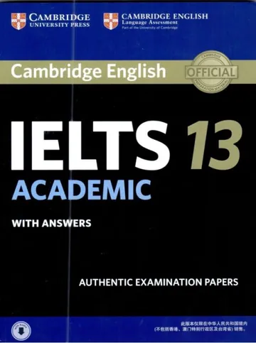 Cambridge IELTS-13 লেখক Cambridge Press, বইয়ের প্রচ্ছদ