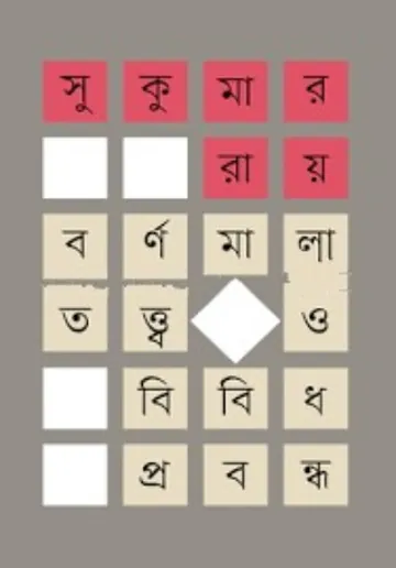 Barnamala Tattwa O Bibidh Prabandha লেখক সুকুমার রায়, বইয়ের প্রচ্ছদ
