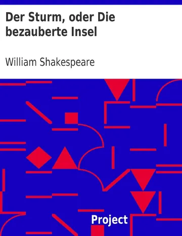 Der Sturm, oder Die bezauberte Insel von William Shakespeare, Buchcover