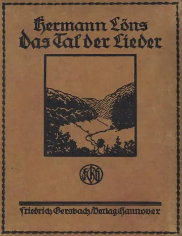 Das Tal der Lieder und andere Schilderungen von Hermann Löns, Buchcover