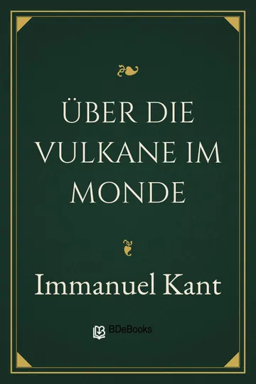 Über die Vulkane im Monde von Immanuel Kant, Buchcover