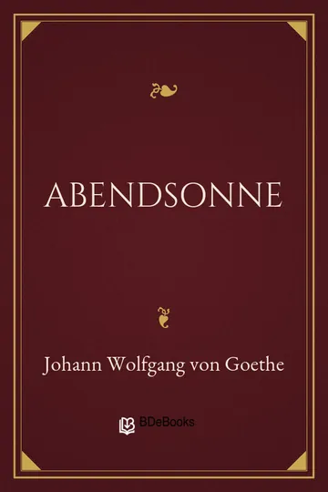 Abendsonne von Johann Wolfgang von Goethe, Buchcover