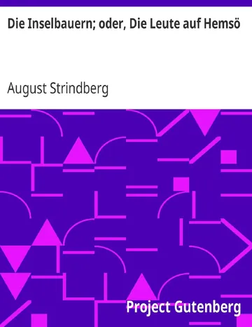 Die Inselbauern oder Die Leute auf Hemsö von August Strindberg, Buchcover