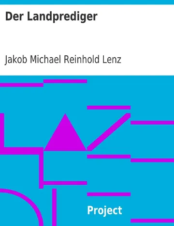 Der Landprediger von Jakob Michael Reinhold Lenz, Buchcover