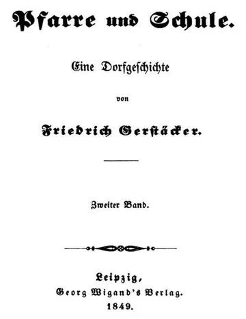 Pfarre und Schule: Zweiter Band von Friedrich Gerstäcker, Buchcover