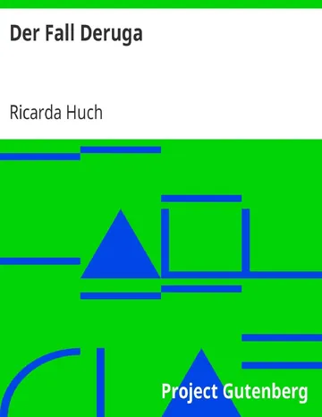 Der Fall Deruga von Ricarda Huch, Buchcover