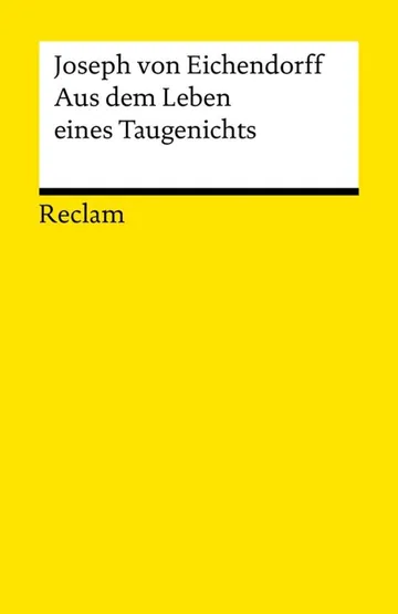 Aus dem Leben eines Taugenichts von Joseph von Eichendorff, Buchcover