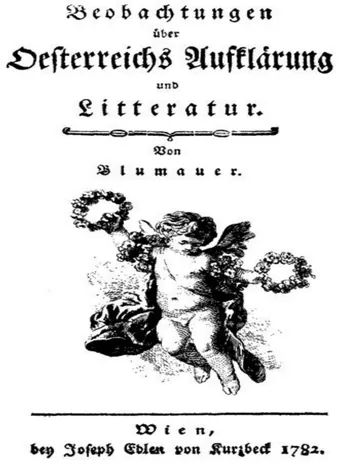 Beobachtungen über Oesterreichs Aufklärung und Litteratur von Aloys Blumauer, Buchcover