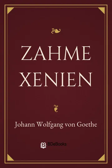 Zahme Xenien von Johann Wolfgang von Goethe, Buchcover