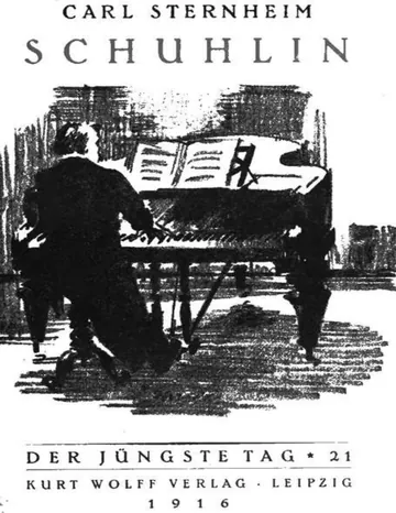 Schuhlin von Carl Sternheim, Buchcover