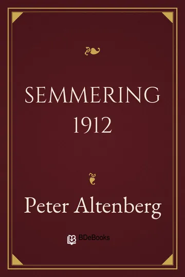 Semmering 1912 von Peter Altenberg, Buchcover