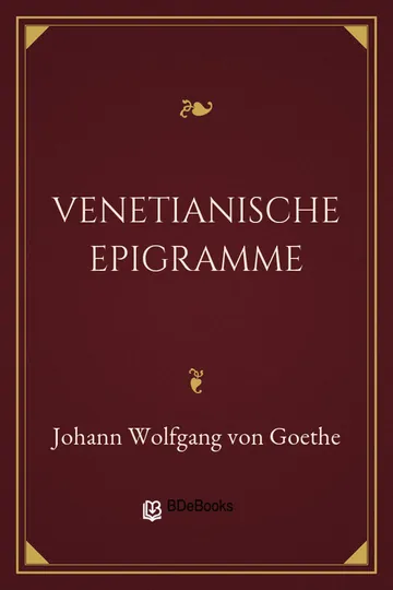 Venetianische Epigramme von Johann Wolfgang von Goethe, Buchcover