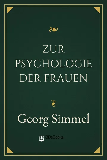 Zur Psychologie der Frauen von Georg Simmel, Buchcover