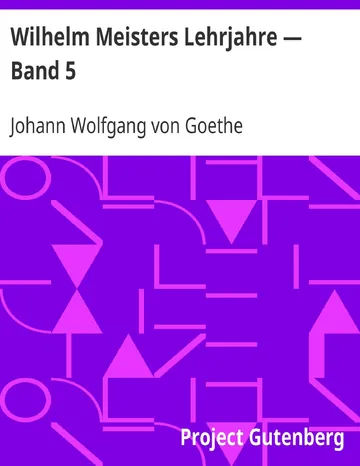 Wilhelm Meisters Lehrjahre: Fünftes Buch von Johann Wolfgang von Goethe, Buchcover