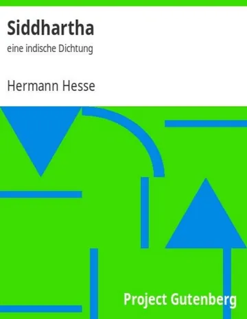 Siddhartha, eine indische Dichtung von Hermann Hesse, Buchcover