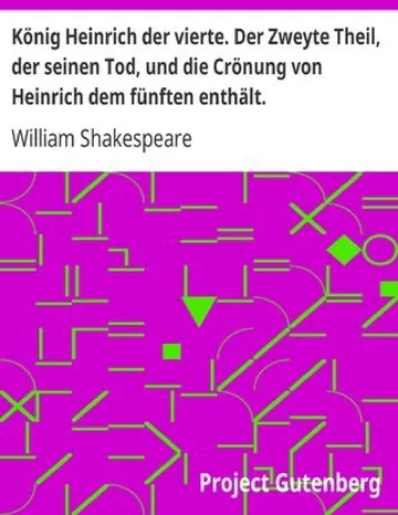 König Heinrich der vierte. Der Zweyte Theil von William Shakespeare, Buchcover