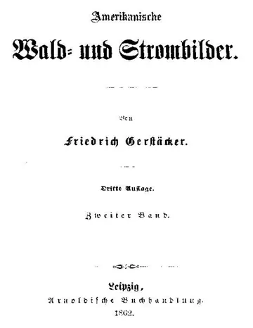 Amerikanische Wald- und Strombilder: Zweiter Band von Friedrich Gerstäcker, Buchcover