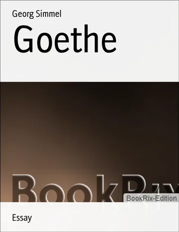 Goethe von Georg Simmel, Buchcover