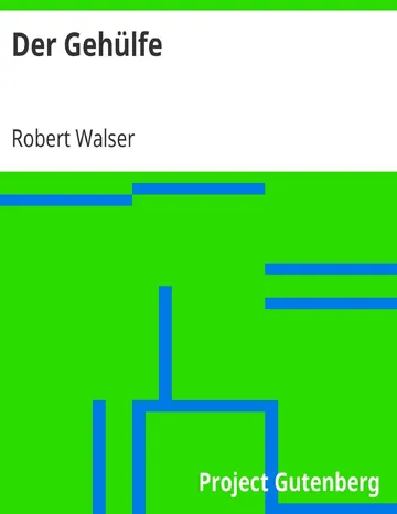 Der Gehülfe von Robert Walser, Buchcover