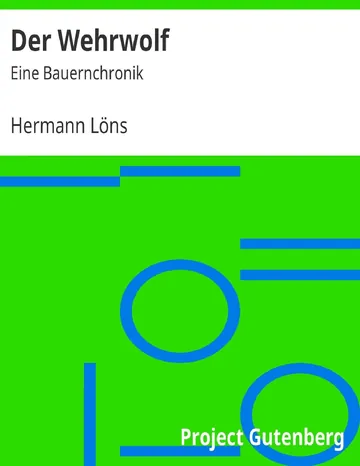 Der Wehrwolf, Eine Bauernchronik von Hermann Löns, Buchcover