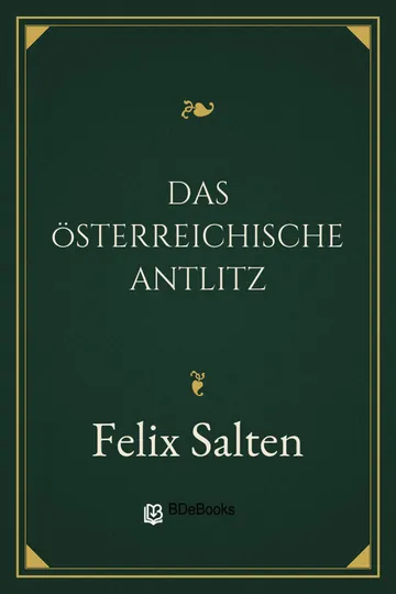 Das österreichische Antlitz von Felix Salten, Buchcover