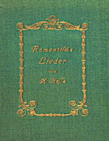 Romantische Lieder von Hermann Hesse, Buchcover