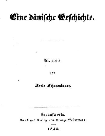 Eine dänische Geschichte von Adele Schopenhauer, Buchcover