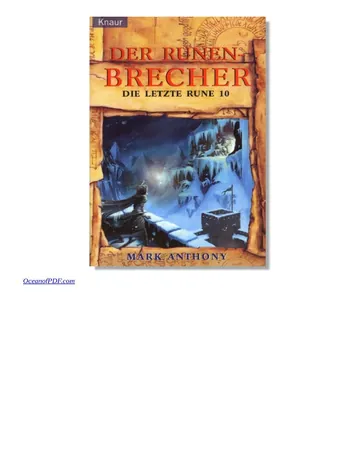 Der Runenbrecher, Die letzte Rune 10 von Mark Anthony, Buchcover