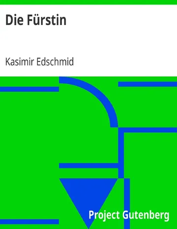 Die Fürstin von Kasimir Edschmid, Buchcover