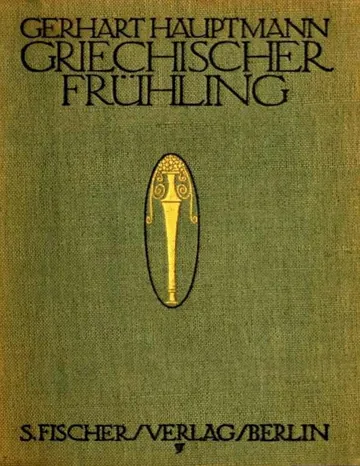 Griechischer Frühling von Gerhart Hauptmann, Buchcover