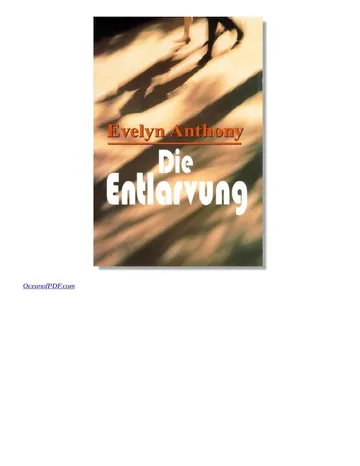 Die Entlarvung von Anthony Evelyn, Buchcover