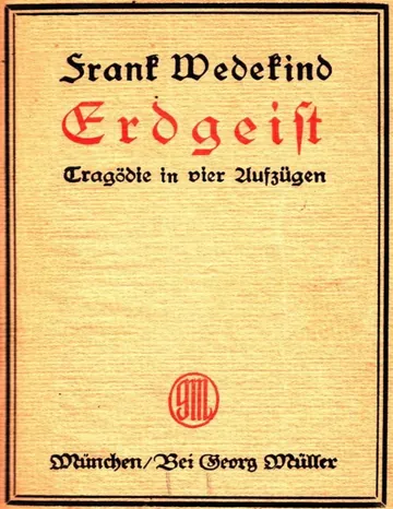 Erdgeist von Frank Wedekind, Buchcover