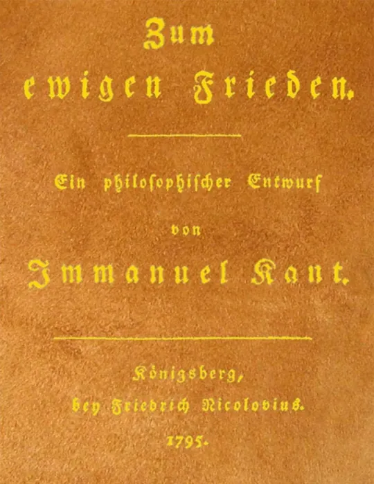 Zum ewigen Frieden: Ein philosophischer Entwurf von Immanuel Kant