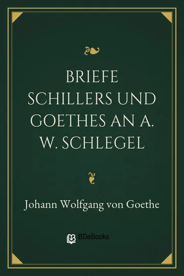 Briefe Schillers und Goethes an A. W. Schlegel von Johann Wolfgang von Goethe, Buchcover