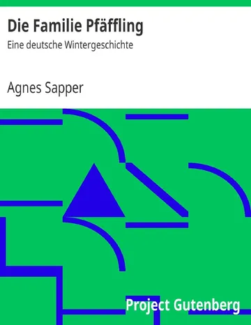 Die Familie Pfäffling von Agnes Sapper, Buchcover