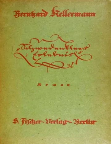 Schwedenklees Erlebnis von Bernhard Kellermann, Buchcover