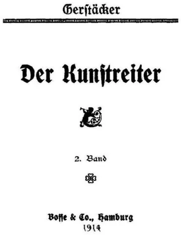 Der Kunstreiter: 2. Band von Friedrich Gerstäcker, Buchcover