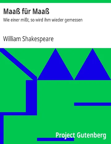 Maaß für Maaß von William Shakespeare, Buchcover
