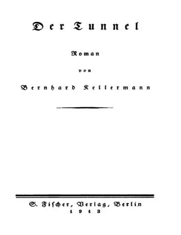 Der Tunnel von Bernhard Kellermann, Buchcover