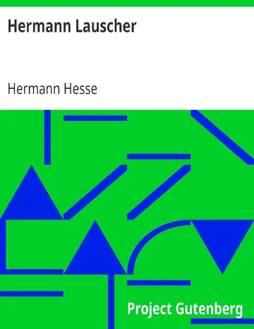 Hermann Lauscher von Hermann Hesse, Buchcover