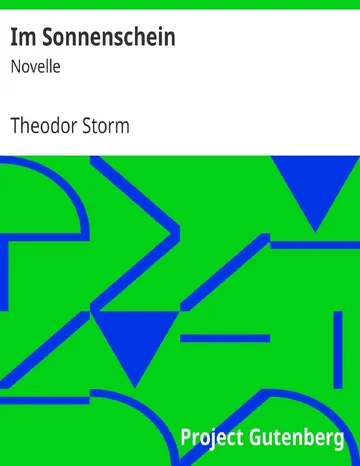 Im Sonnenschein von Theodor Storm, Buchcover