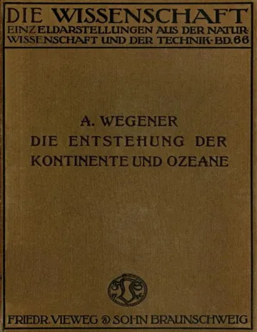 Die Entstehung der Kontinente und Ozeane von Alfred Wegener, Buchcover