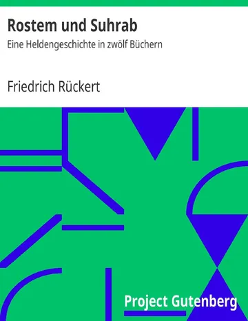 Rostem und Suhrab von Friedrich Rückert, Buchcover